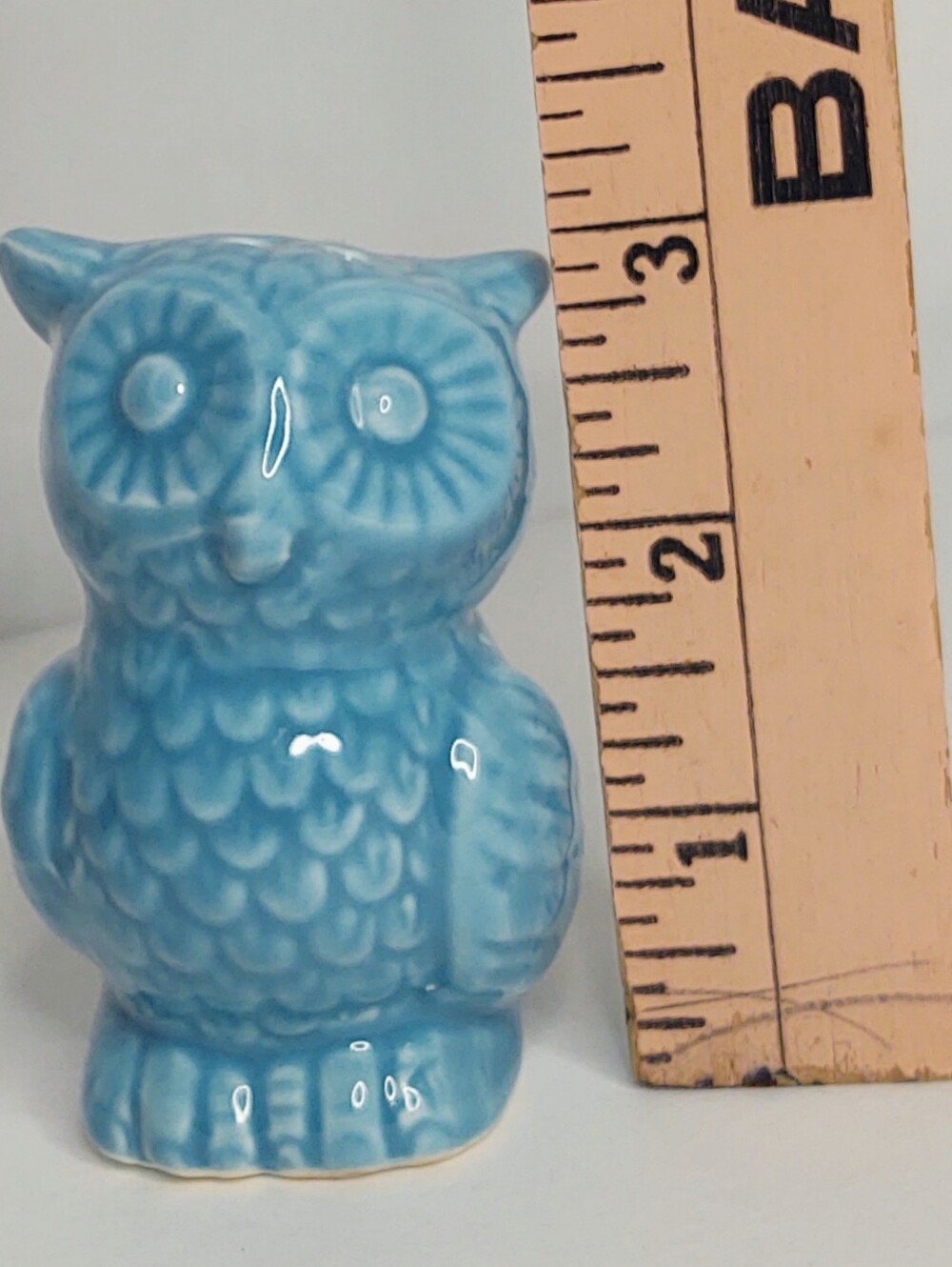 Ceramic Blue Owl Salt & Pepper Shaker Set - Picture 7 of 9